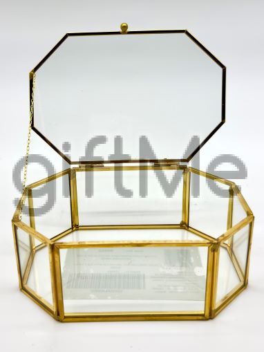 Прозрачна Ромбоидна Кутия за Бижута - Съхранение с Елегантност и Стил